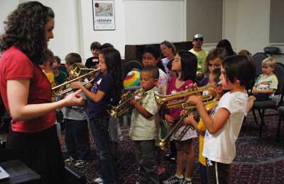 Warming up to the trumpet...